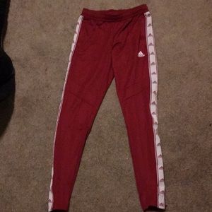Red Adidas Training Pants